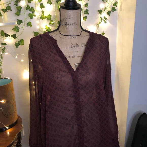 Purple blouse Large women’s Old Navy - Picture 5 of 7